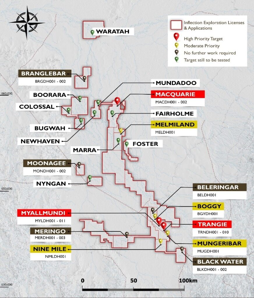 Figure 5 Northern Nsw Project Drill Target Location And Status Map With Drill Holes