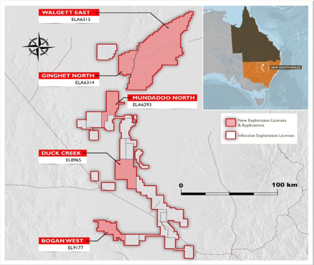 Figure 1 Northern Nsw Project – Exploration License And Application Map